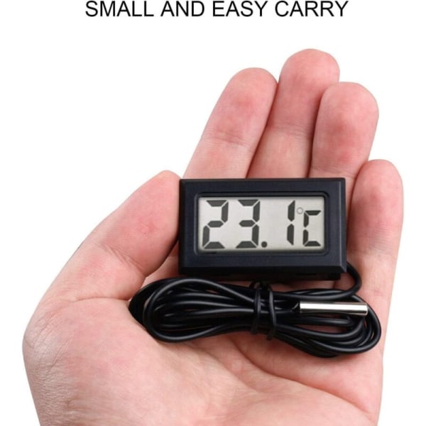 Nyt digitalt LCD-termometer Temperaturmåler Probe Sensor Range -50 Celsius C til +110 Celsius C