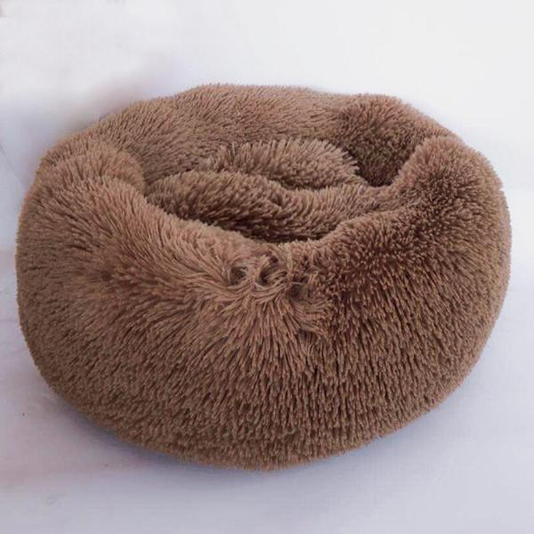 Koiran Koppi Pyöreä Koppi Pitkäkarvainen Etelä-Korean Fleece Syksy/Talvi Koppi Kissamatto Pienille ja Keskikokoisille Koirien Ruskea S