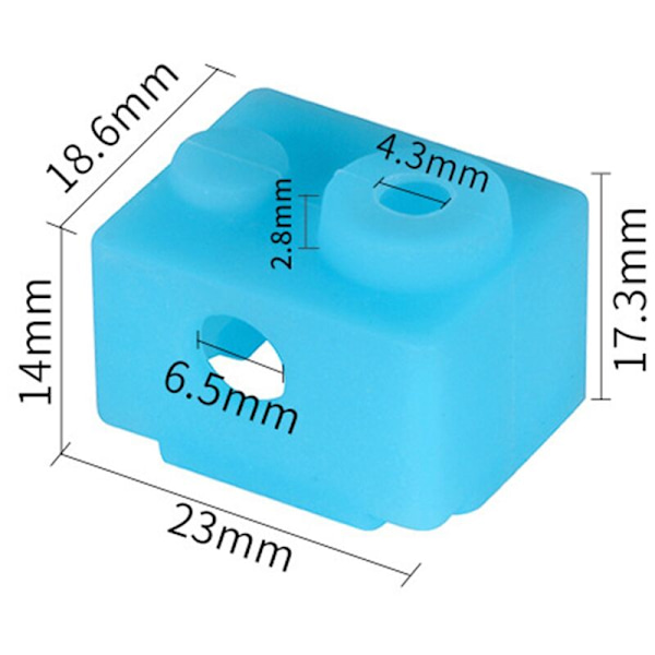 För munstycke -V6 Mässing M6 gänga Hårdstål Mässingsmunstycken för 1,75 mm filament Hotend Extruder 3D-skrivardelar