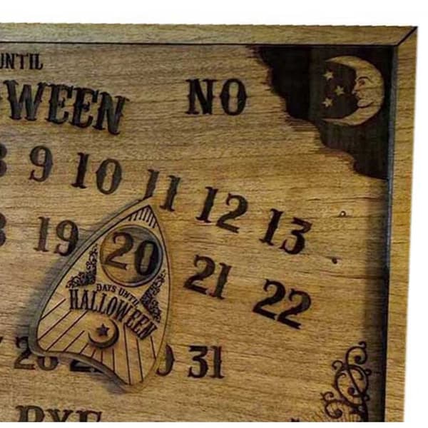 Nedräkningsbräda med magneteffekt Halloween magnetisk nedräkningsbräda
