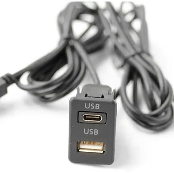 150CM Bil Dash Flush Mount 2 USB Port Panel Auto Båt Dual USB Forlengelseskabel-TAPYC Adapter for