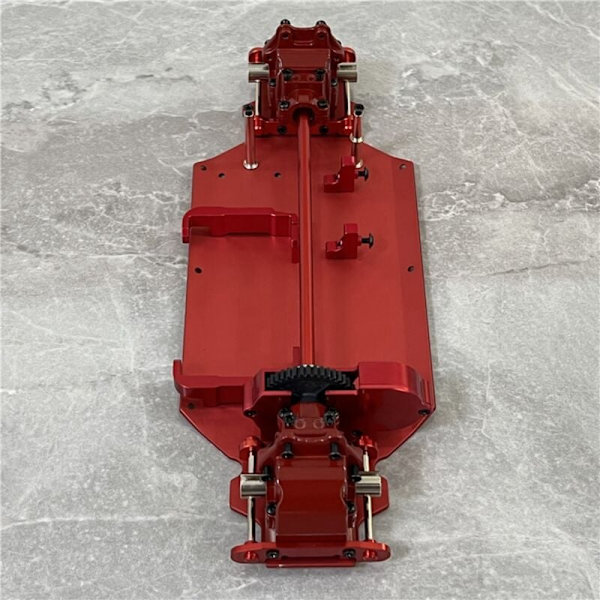 Metallchassis for 144001 144002 144010 1/14 Fjernkontrollbil Oppgraderingsdeler Tilbehør, 3
