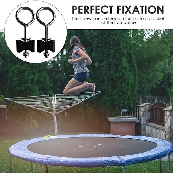 10 stk serie trampolineskruer, trampolinetilbehør, skruer til fiksering av trampolinen, for store og små trampoliner