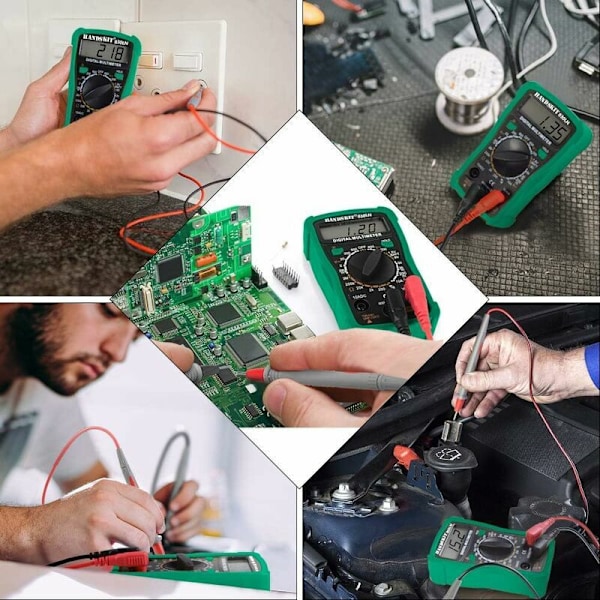 Lödkolvsats med Justerbar Temperatur 220V 60W Lödpenna Multimeter Tång Lödverktygssats (Utan Strömbrytare)
