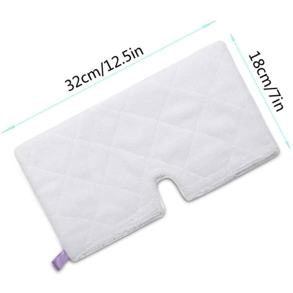 3-pak vaskbare dampmoppputer for S3550 / S3901 / S3601 / S3501, erstatningsfibermoppute