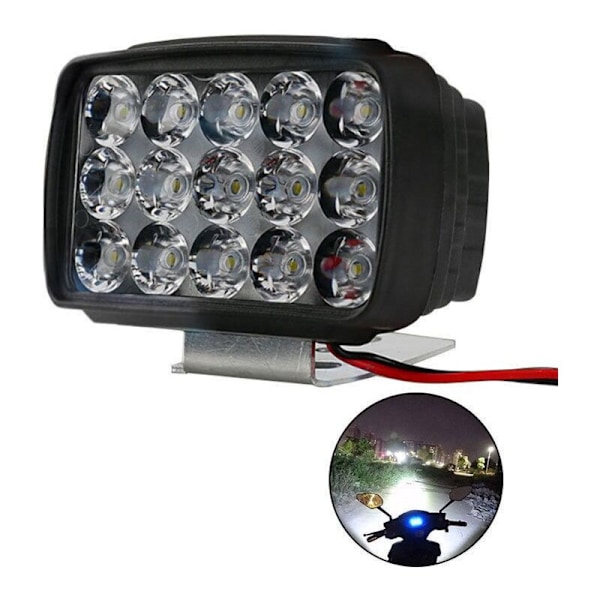 15 LED Motorsykkel Frontlys Tåkelys Retrofit LED Frontlys