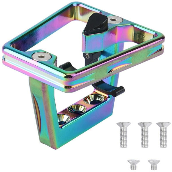 Front Carrier Cykeldele til Brompton Aluminiumlegering Pig Nose Panniers Blok Beslag Sammenklappelig Cykeltas Holdere, Farve