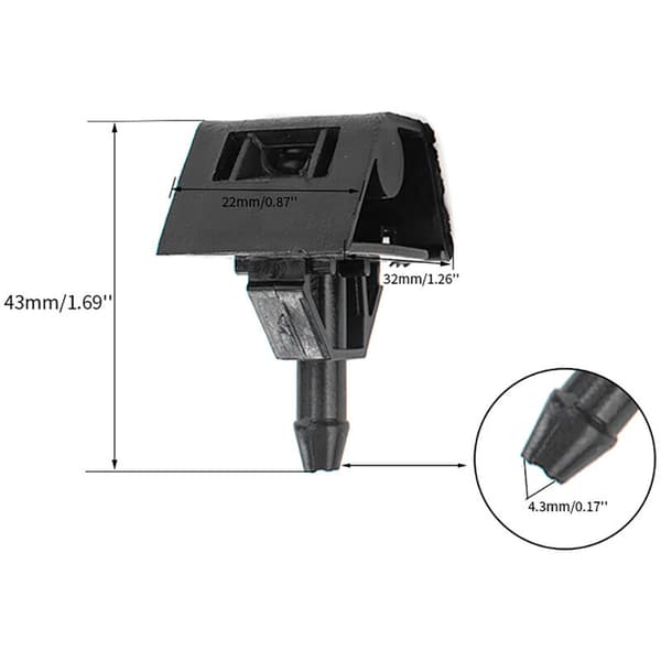 Bil Dyse Forrude Vaskerdyser Jet Spray til 2008-2015 28932-JD000
