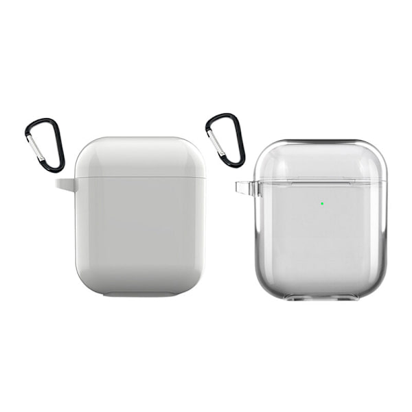 Til 2 Etuier 2 1 Etuier 1 Øretelefon Cover Transparent Bluetooth Opladeboks Taske