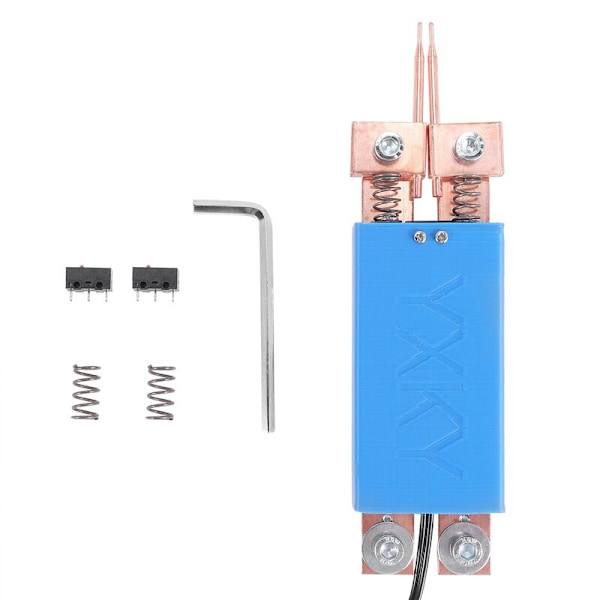 DIY-svetsmaskin för punktsvetsning 18650 batteri Bärbar punktsvetsningspenna Automatisk avtryckare Inbyggd strömbrytare Blå