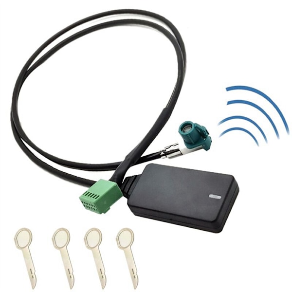 DC12V 12Pin Bil Ingen AUX Bluetooth 5.0 Adapter Håndfri Auto Kit Lydkabel til A3 A4 B8 B6 A6