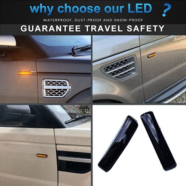Dynamisk LED Side Marker Blinklys til Sport L320 3/4 2
