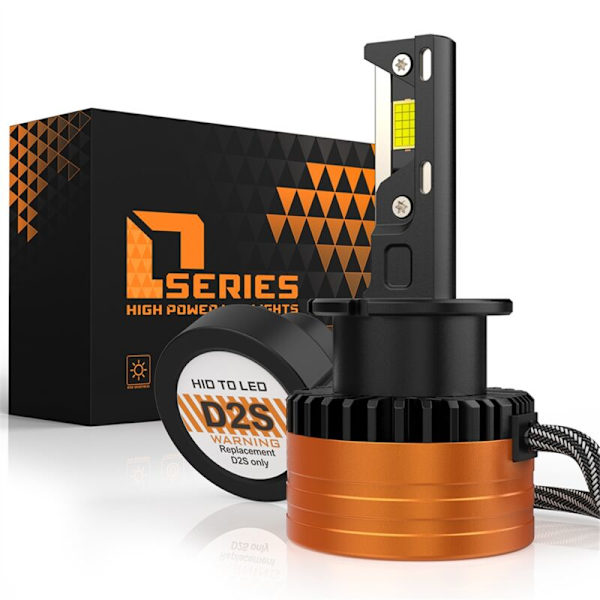 2 kpl 110W 3 kuparista putkea V31 LED uuteen auton ajovalopolttimoon D-sarja 10 000 6 500 K D2/D2S