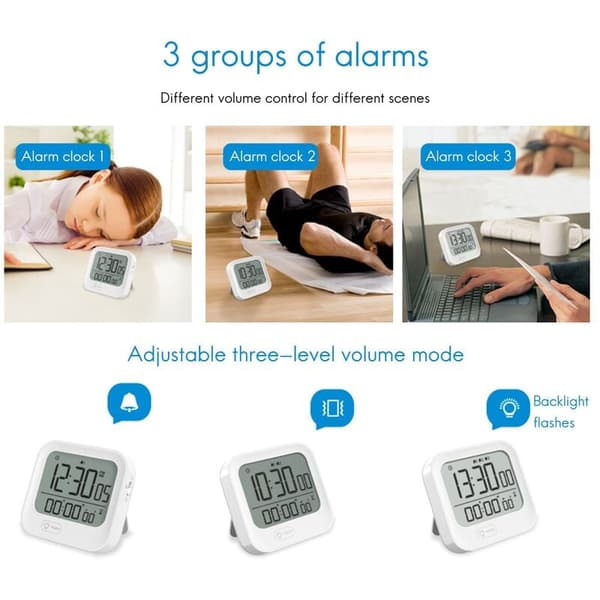 Køkken Timer, Digital Køkken Timer, Magnetisk Timer med Stort LCD Display Sød Køkken Timer til Madlavningskursus