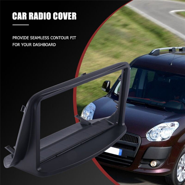 Bildekk Fascia for Doblo Opel Combo Tour DVD Stereo Ramme Plate Adapter Dashbord Installasjon Bezel Trim Kit