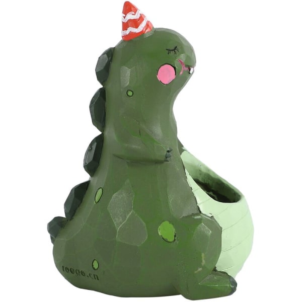 1 st kreativ hartsformad kruka i harts för suckulenter, miniväxtkruka, dekorativ blomkruka, kontor, plantskola, trädgårdsredskap, heminredning, dinosaurie