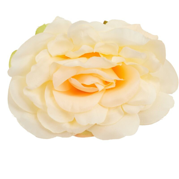 10 st konstgjorda blommor 10 cm för bröllopsdekoration DIY kranslåda blommiga sidenfestblommor (Champagne)