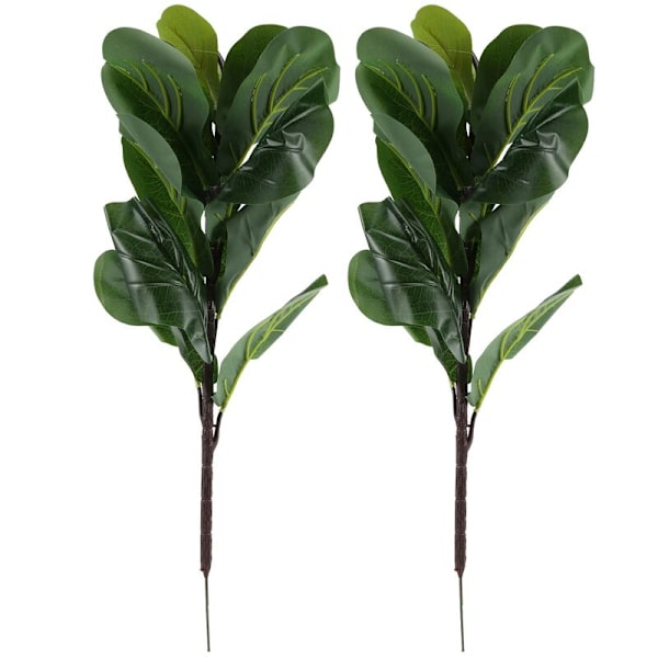 Konstgjorda växter Fiddle Leaf Fig Fake Ficus Lyrata Tree Fake Green Bushes Greenery för trädgård Veranda Fönsterlåda Dekor