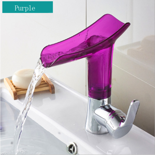Pesuallashana PC-materiaali Hana kuparirunkoinen pesuallashana kylpyhuoneen wc:hen (violetti malli)
