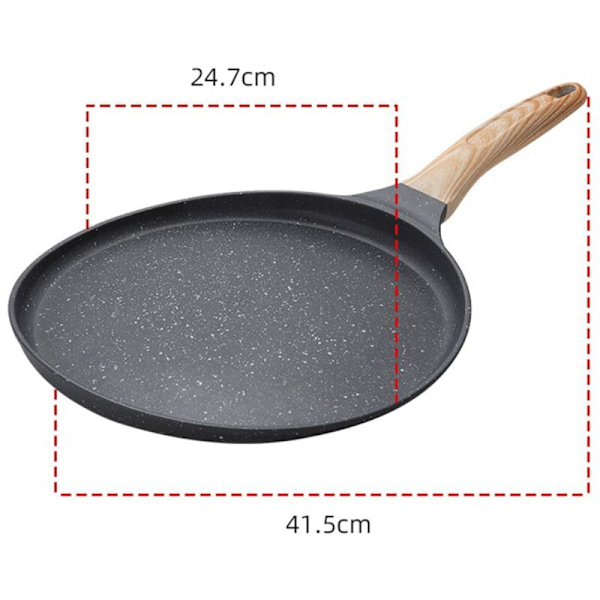 Non-stick pandekagepande, dosa-pande med belægning til madlavning, flad pande til tortillas, omelet, pandekagemaskine