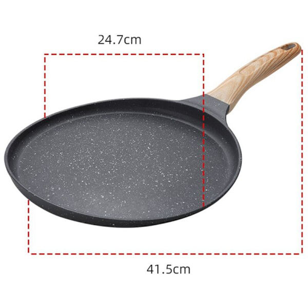 Tarttumaton lettupannu, Dosa-pannu pinnoitteella ruoanlaittoon, Litteä pannu tortilloille, munakkaalle, lettupannulle