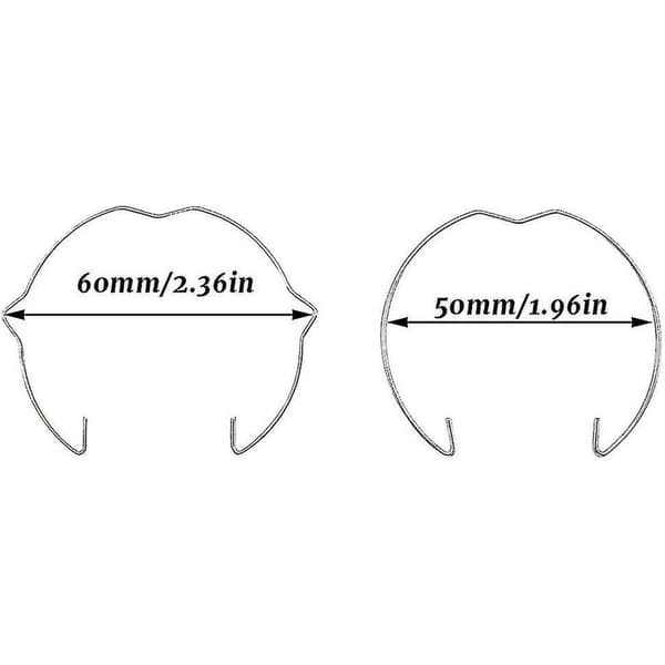 20 stk. lamperingsfester for 50mm Mr16 Gu10 spotlight ringklips for LED halogenpære