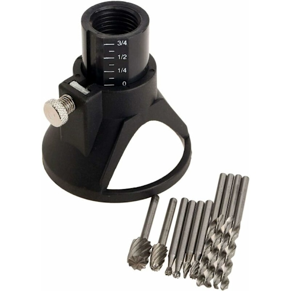HSS Skärguide Multiverktyg Rotationsfäste Kit Borrbit Rotations Multi Skärverktyg Skärguide Kontrollerad Skärning Kit - 11 Set GrooFoo-DENUOTO