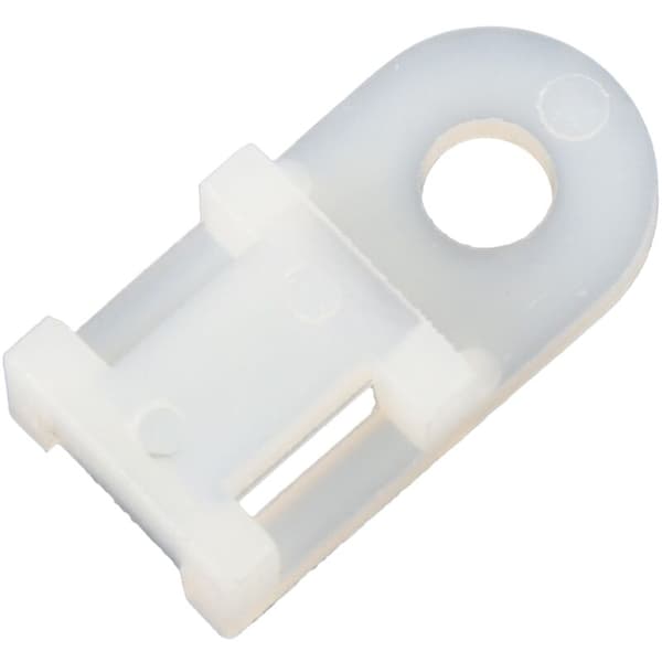 100 st vita plast 5 mm kabelhållare