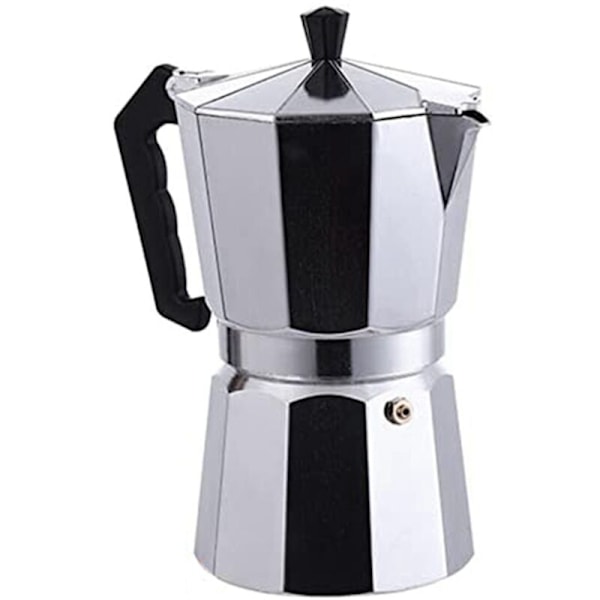Espressokeitin Moka-potti, liesitasolla toimiva kahvinkeitin erinomaiseen aromiin sähkökeraamiselle liedelle