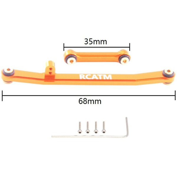 Ohjauslinkki Metallilinkki Kauko-ohjattavaan autoon 1/24 Axial SCX24 90081 AXI00001 Lisävarusteet Osat Päivitys
