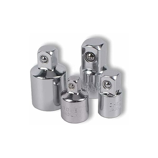 4 stk. Ratchet Socket Adapter Ratchet Socket Adapter 1/2 til 3/8-3/8 til 1/2-1/4 til 3/8-3/8 til 1/4 Socket Reducer til Sockets og Bits