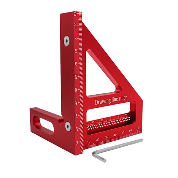 Tarkka Layout-mittausväline Insinöörille ja Puusepälle, Punainen