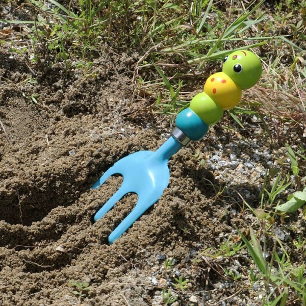 3 stk Mini Spade Rake Holdbar Blomsterpot Spade Hageverktøy Sett Abs Jern Bærbare Hageverktøy for Frøplanter Innendørs Utendørs Plantepleie-