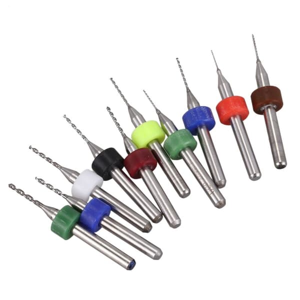 10-pack Mini CNC-karbidborrar (0,3-1,2 mm)