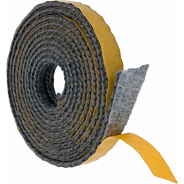 Pipeforing Tetning, 3mm x 1,5cm x 2m, Selvklebende Pipeforing Tetning, Pipeforing Tetning, Pipeforing Dør Tetning for Ovn Dør, Vedovn, Pipe