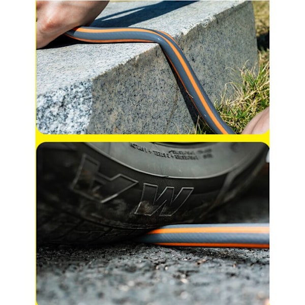 Haveslange, 4-punkts anti-slip PVC-plastikslange, forsyningsforbindelse -20m HIASDFLS