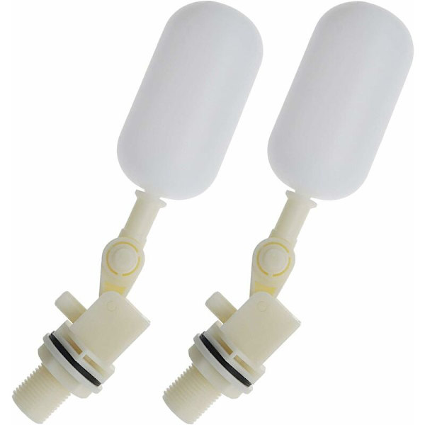 2 stk. 1/2 tommer 20 mm automatisk akvarieflyderventil kugleventil