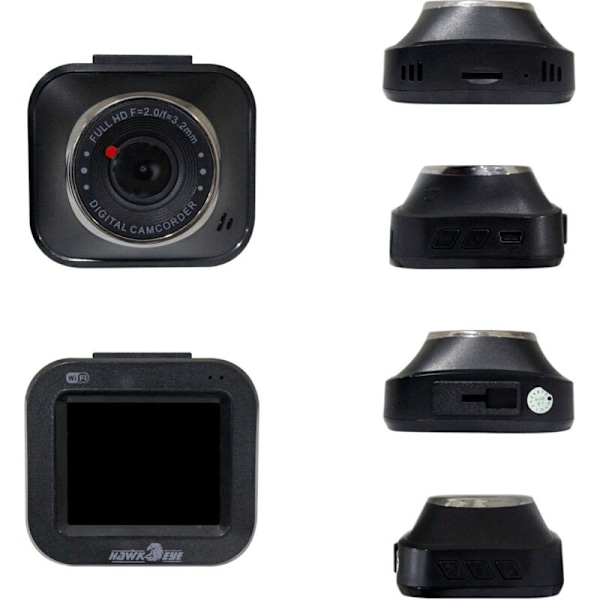 Mini bilkamera 1080P HD Full Dvr Wifi 2.0 tum videobandspelare Dash Automotive