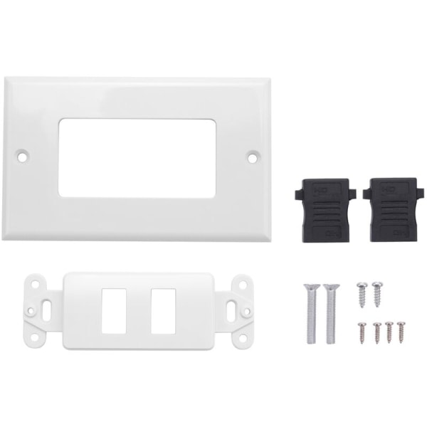 Hdmi 2-Port 1080P Veggmontert Plate Panel Socket Kobling Socket Deksel Hot