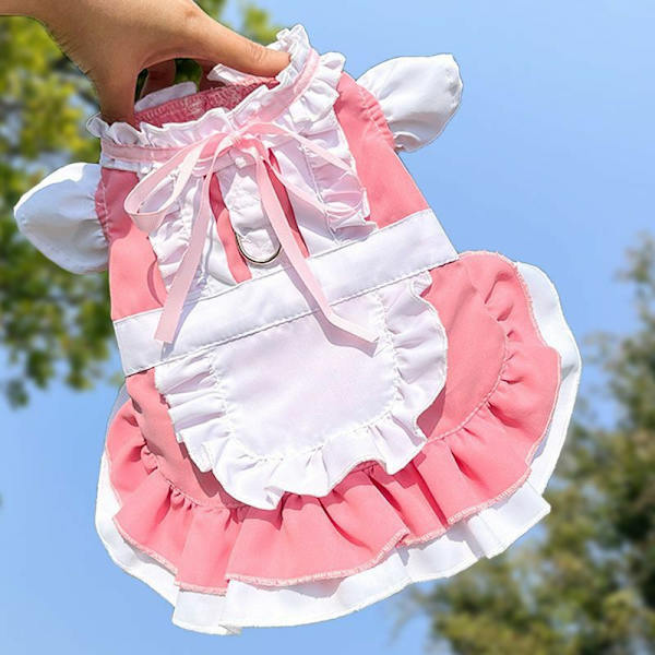 Lemmikki Kissa Koira Neito Puku Cosplay Halloween Puku Lemmikeille Halloween