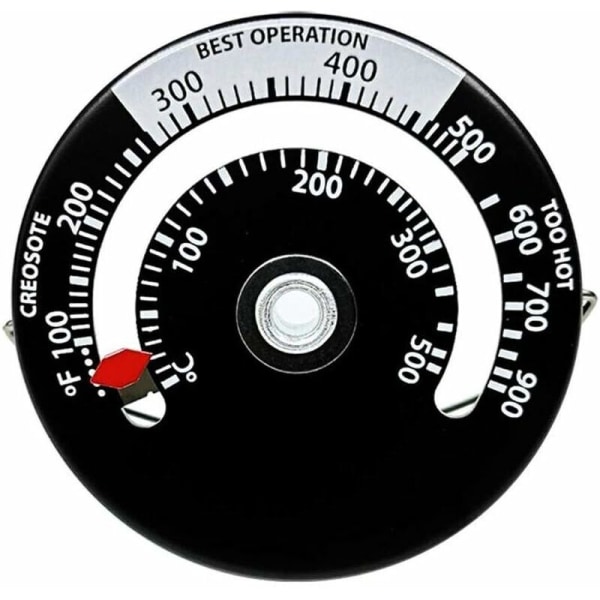 Magnetisk spis termometer för spis yta och skorsten rökgas förbränningstemperatur effektivitet och bränsleförbrukning optimering（1 st）