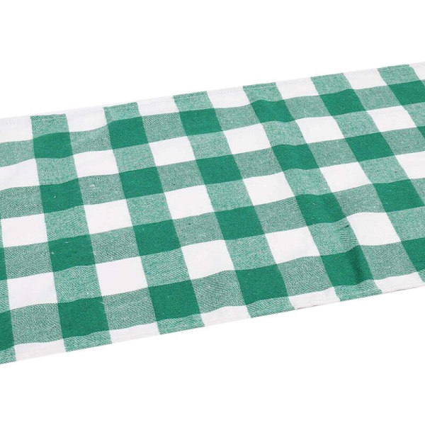 30X275 CM Grön Rutiga Rektangulär Julduk Bordsskydd Duk Hemköksdekoration