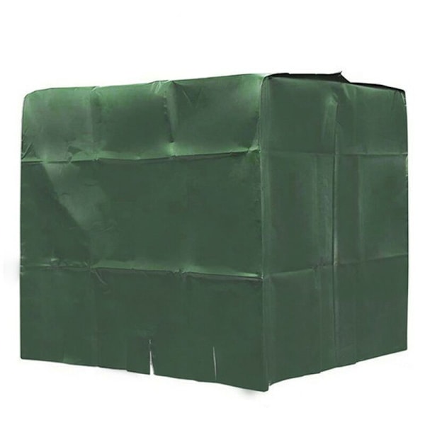 600 Liters IBC-behållare Skyddande Överdrag 210D Oxfordtyg Dammtätt Överdrag Regnskydd 120x80x100cm - Grön