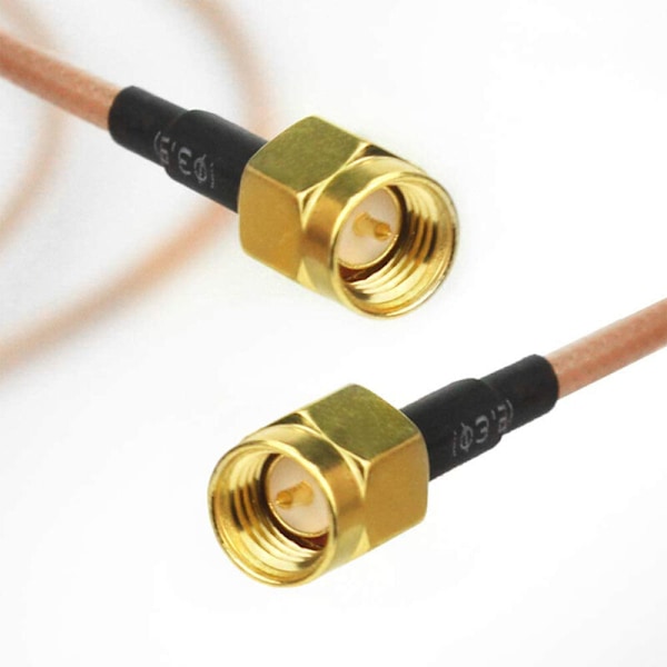 2 st RG316 SMA Han till WiFi Antenn Förlängning RF Adapter Koaxialkabel (100cm)