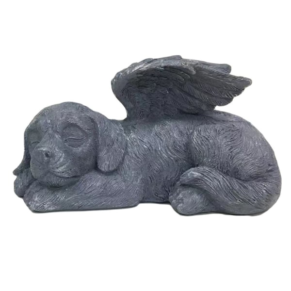 Garden Garden Ornament, Angel Dog, Angel Cat Pet, Crying Cat and Dog in Heaven (Angel Dog (Large) 25*13*13)