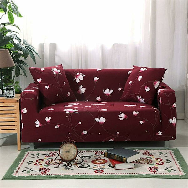 Neliömäinen tyynynpäällinen - Spandex-polyesterikangas tyynynpäällinen - Olohuoneen tyynynpäällinen sohvalle, nojatuolille, sohvalle, 45 x 45 cm HIASDFLS