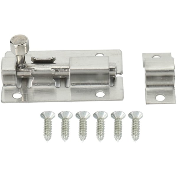 Door Lock Slide Bolt for Bathroom, Toilet, Shed, Bedroom, Furniture Hanging Latch Easy to Adjust