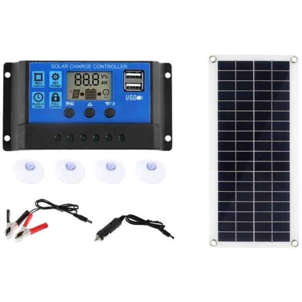 15W solcellepanel 12-18V solcellepanel til telefon RV bil MP3 PAD oplader udendørs batteri A