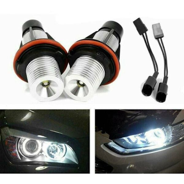 1 par 8000K hvide LED Angel Eye markør Halo pærer lamper til- E39 E53 E60 E63 E64 E66 E87 5 6 7 X3 X5