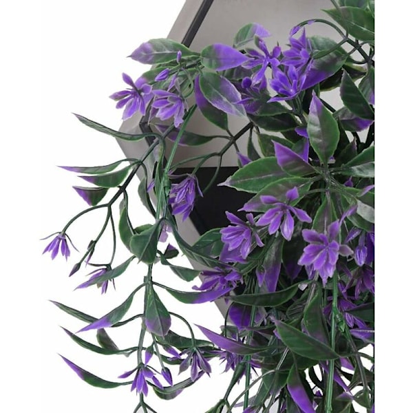 2 stycken konstgjord murgröna, konstgjord murgröna, fallande murgröna, konstgjord murgröna blad, falsk blåregn, bröllopsdekorationer, trädgårdsfestdekorationer - Lila